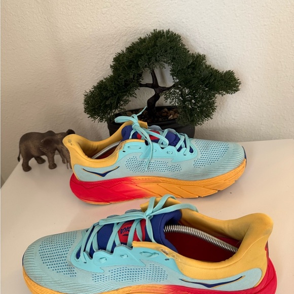 Hoka Sneakers - Light Blue and Yellow - Picture 2 of 9